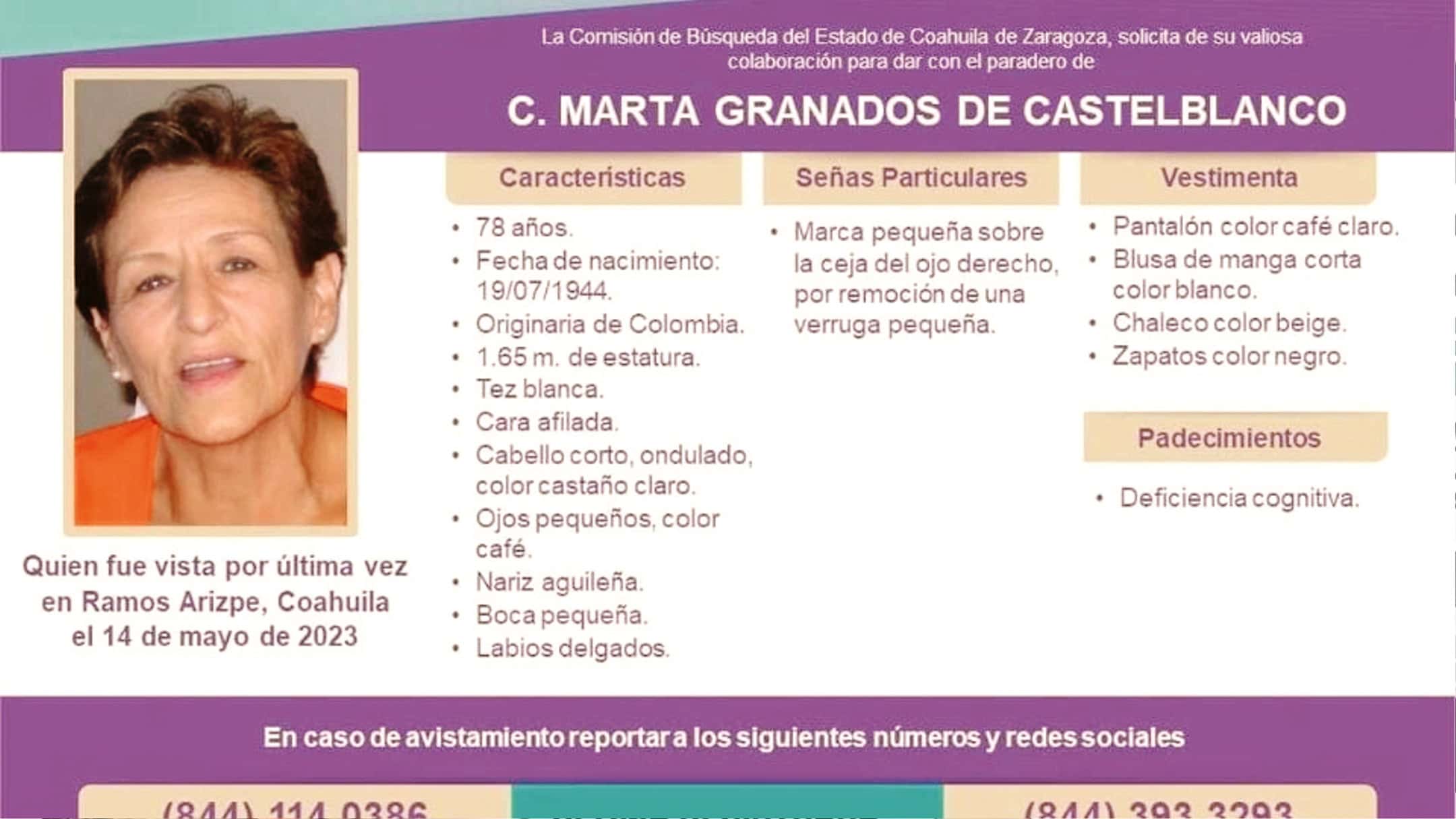 Familiares de Martha Granados exigen respuestas a Fiscal&iacute;a en Coahuila