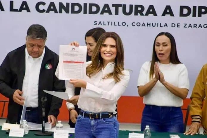 Claudia Garza inicia su campa&ntilde;a como diputada en Sabinas