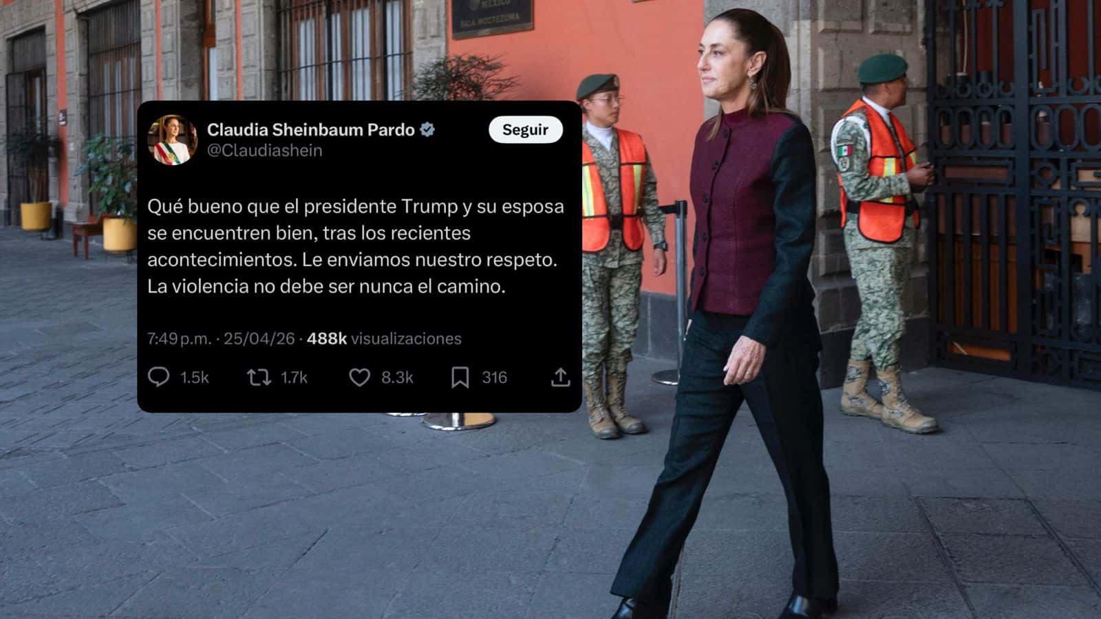 Claudia Sheinbaum se pronuncia tras detonaciones  en Washington