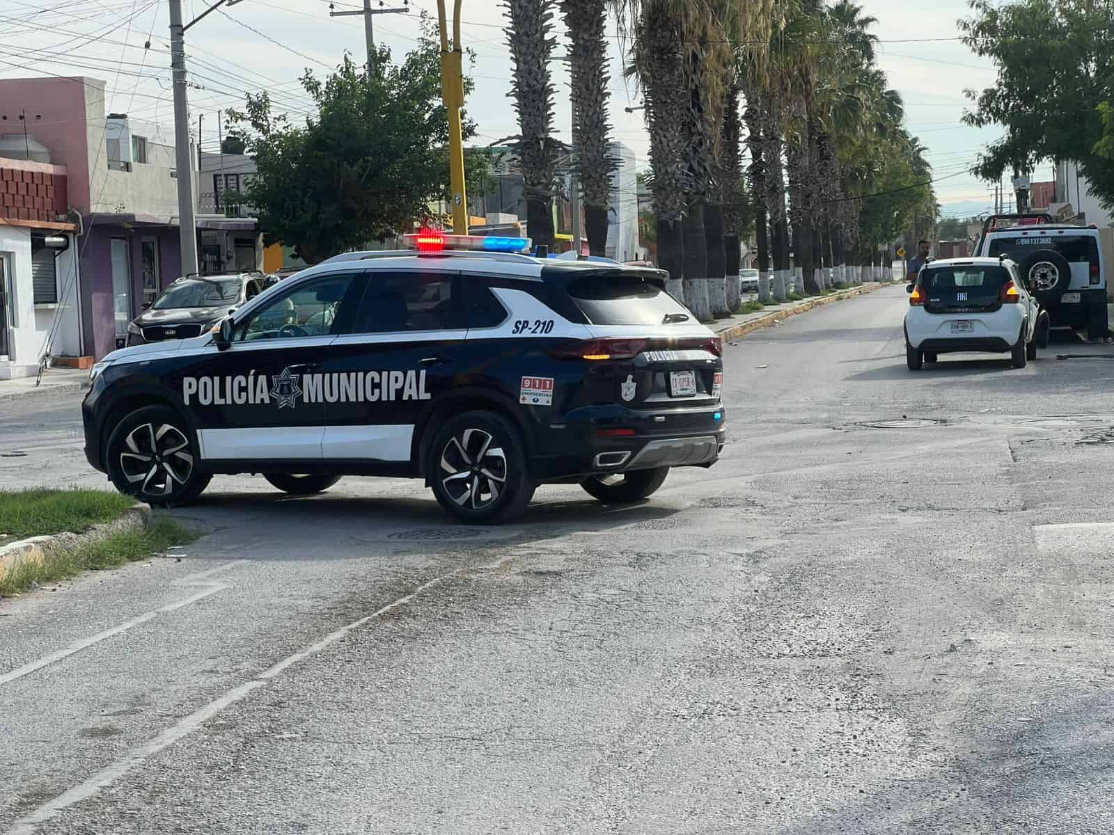 Lesionado tras choque en Monclova: Cruz Roja atendi&oacute; al afectado