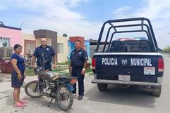 Recuperan moto robada