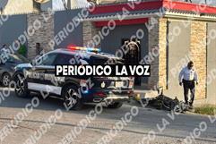 Motociclista Iván resulta lesionado en accidente en Monclova