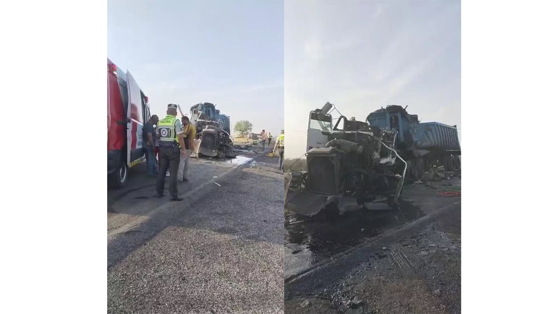 Choque de tr&aacute;ileres deja heridos en Nueva Rosita