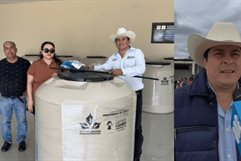 Programa “Ayuda que Transforma” beneficia a más de 400 familias en San Juan de Sabinas con tinacos y cemento