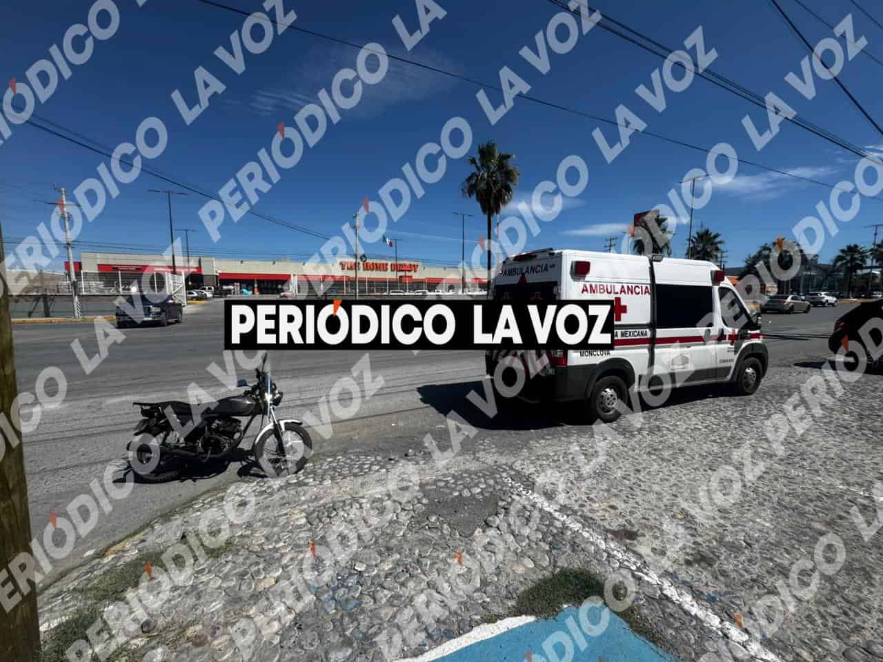 Repartidor de Rappi lesionado tras accidente en Monclova