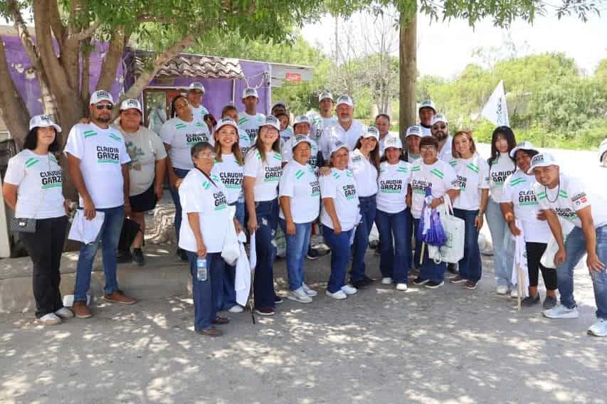 Claudia Garza fortalece cercan&iacute;a con la ciudadan&iacute;a en el segundo d&iacute;a de campa&ntilde;a