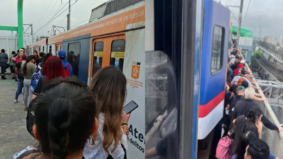 Desalojo de pasajeros en Metrorrey: Falla mec&aacute;nica en L&iacute;nea 1