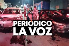 Por no hacer alto, lesiona a mujeres en fuerte accidente en Mina y Constitución