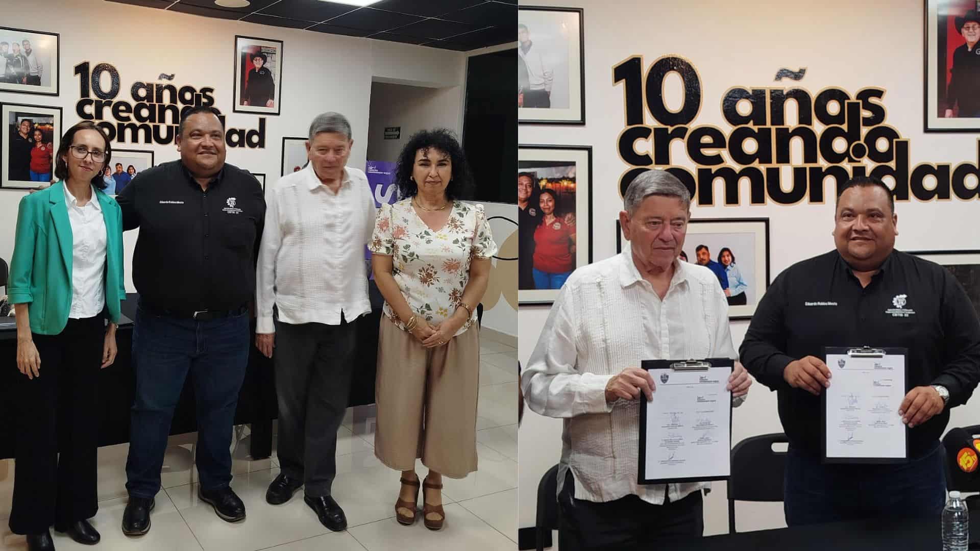 CBTIS 20 firma convenio con Fundaci&oacute;n Montemayor para servicio social