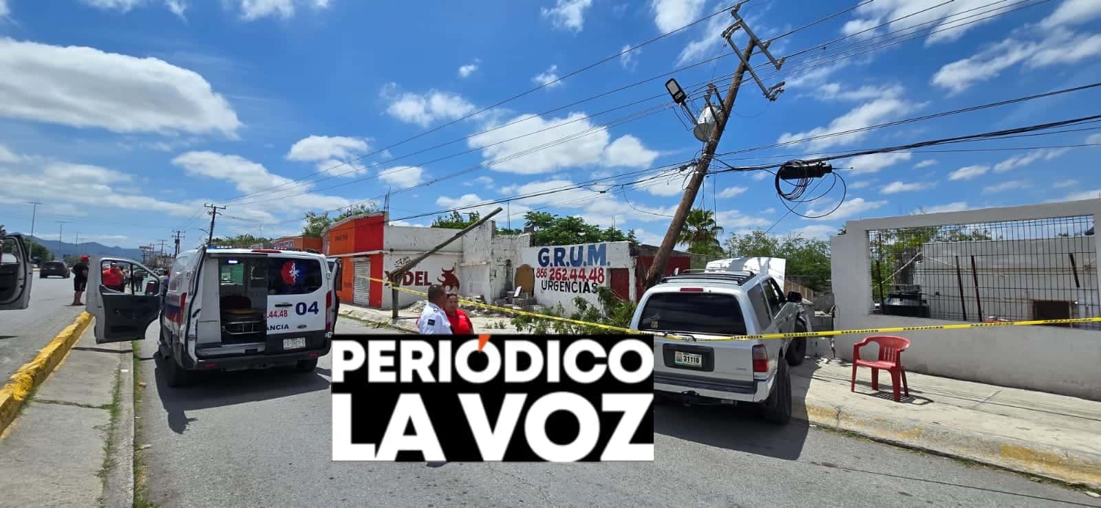 Parte postes en dos y  &acute;remata&acute; contra barda