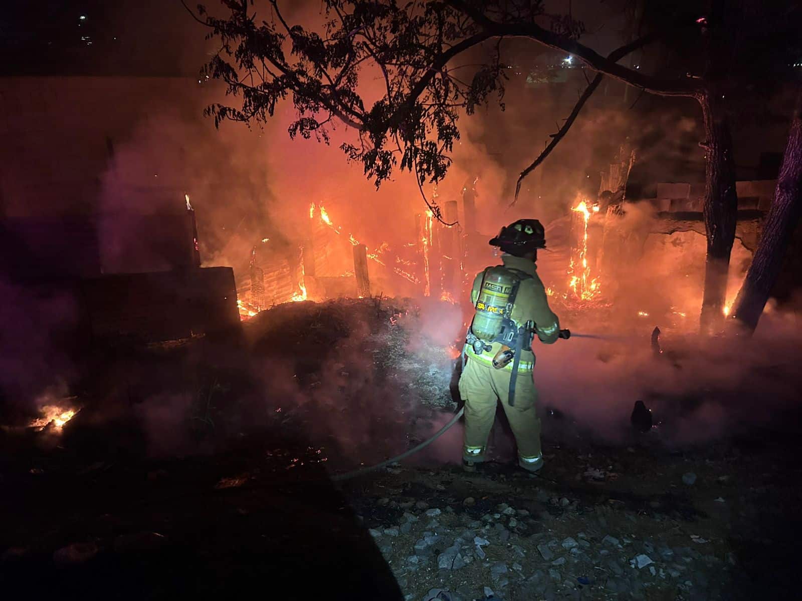 Se incendia tejab&aacute;n en la zona centro de ramos arizpe