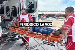 Le ‘quiebra’ piernas a  compañero en choque