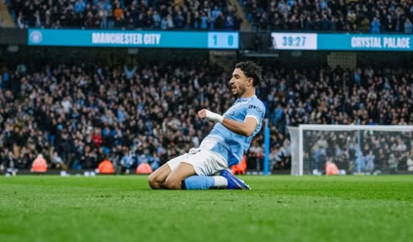 Manchester City vence 3-0 al Crystal Palace en la Premier League
