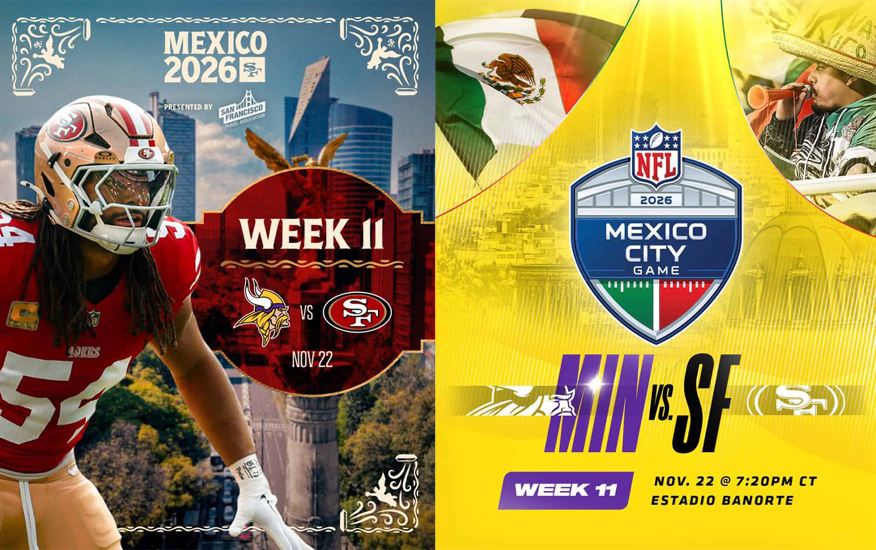 La NFL confirma duelo entre 49ers y Vikings en M&eacute;xico
