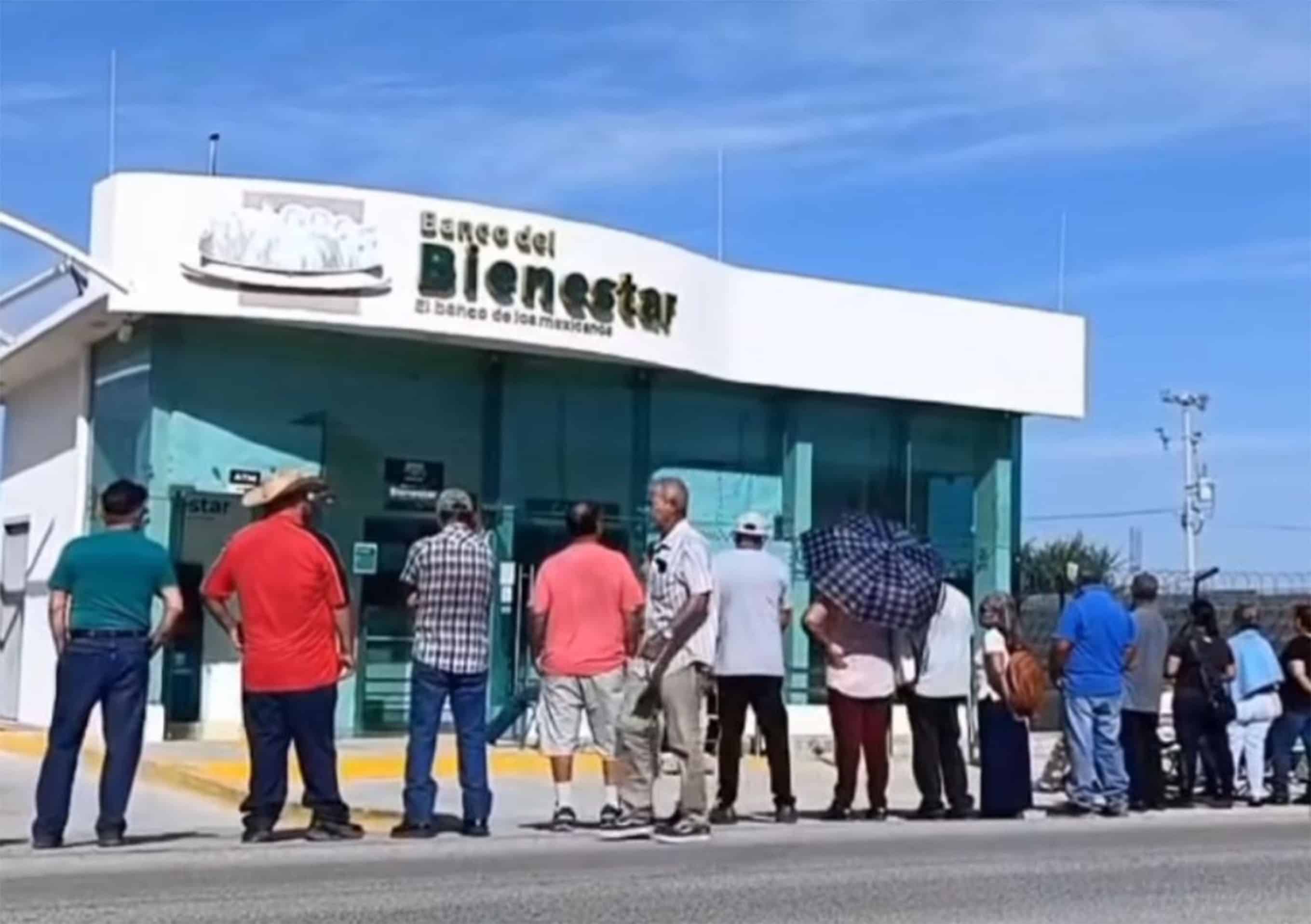 Falla en internet impide cobro de apoyos en Banco del Bienestar de Ciudad Acu&ntilde;a