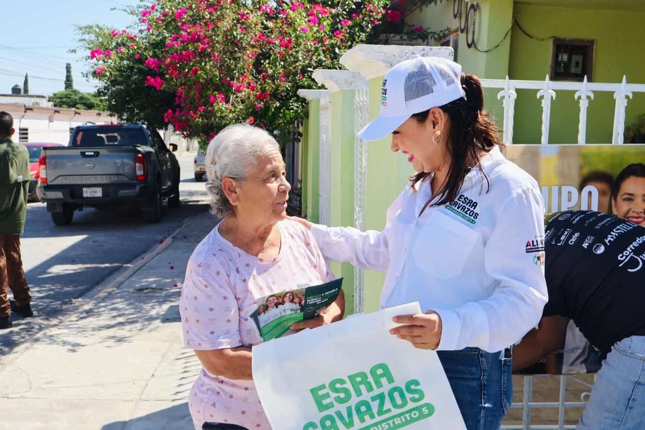 Esra Cavazos impulsa su campa&ntilde;a en Monclova: cercan&iacute;a con la gente