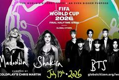 HISTÓRICO: Madonna, Shakira y BTS protagonizarán espectáculo en final de la Copa del Mundo 2026