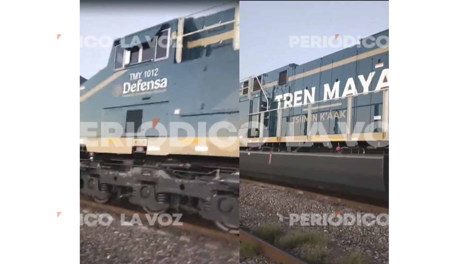 Llegan las "bestias" de carga del Tren Maya a Frontera