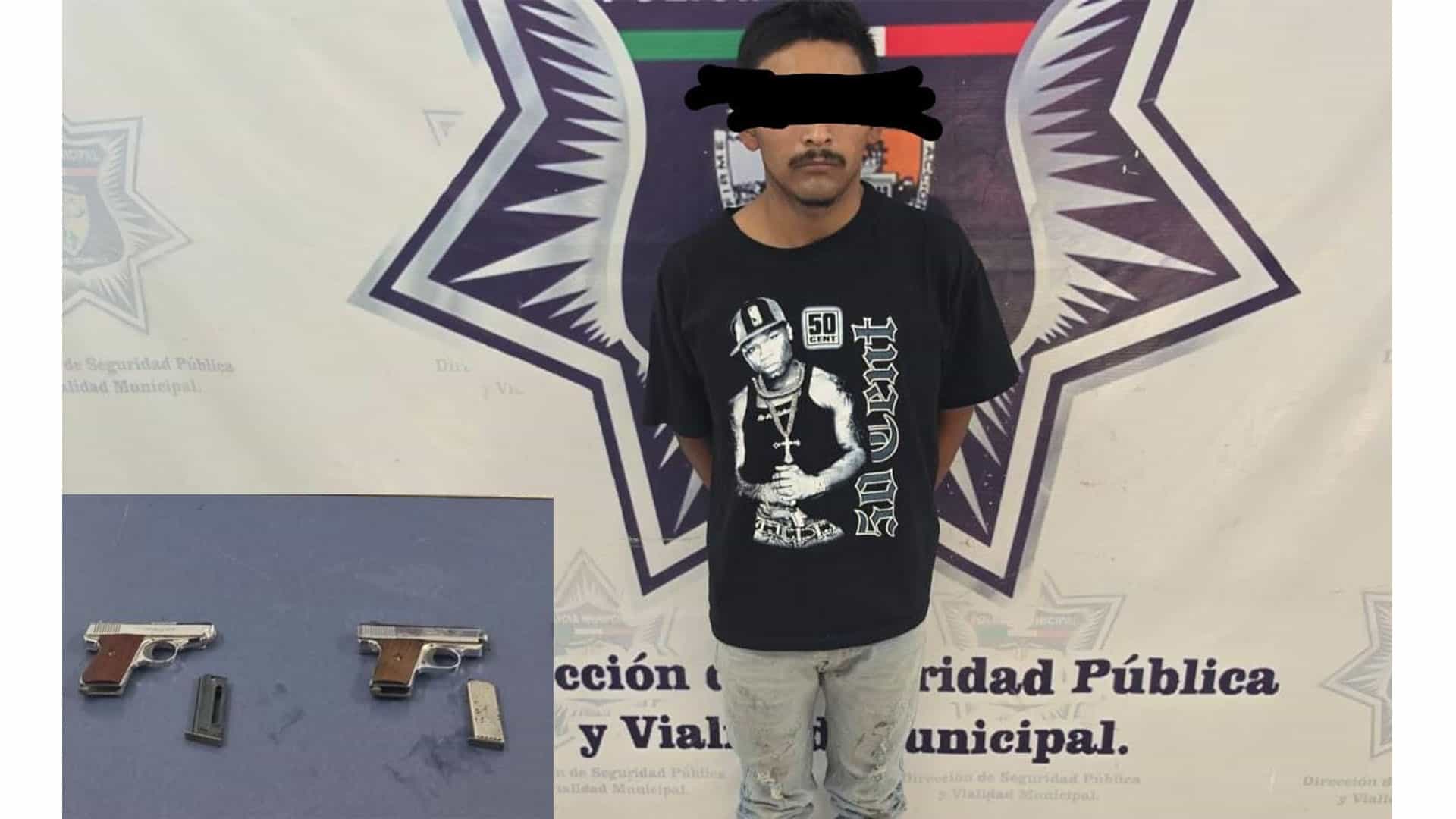 Detienen a Arnulfo N en Sabinas por portar armas de fuego
