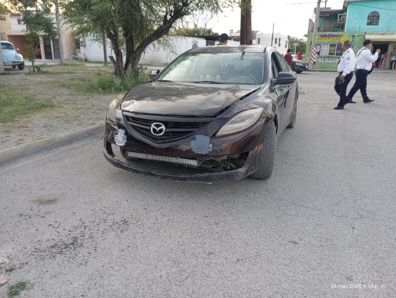 Motociclista &Aacute;ngel Reyna resulta herido en accidente en Monclova