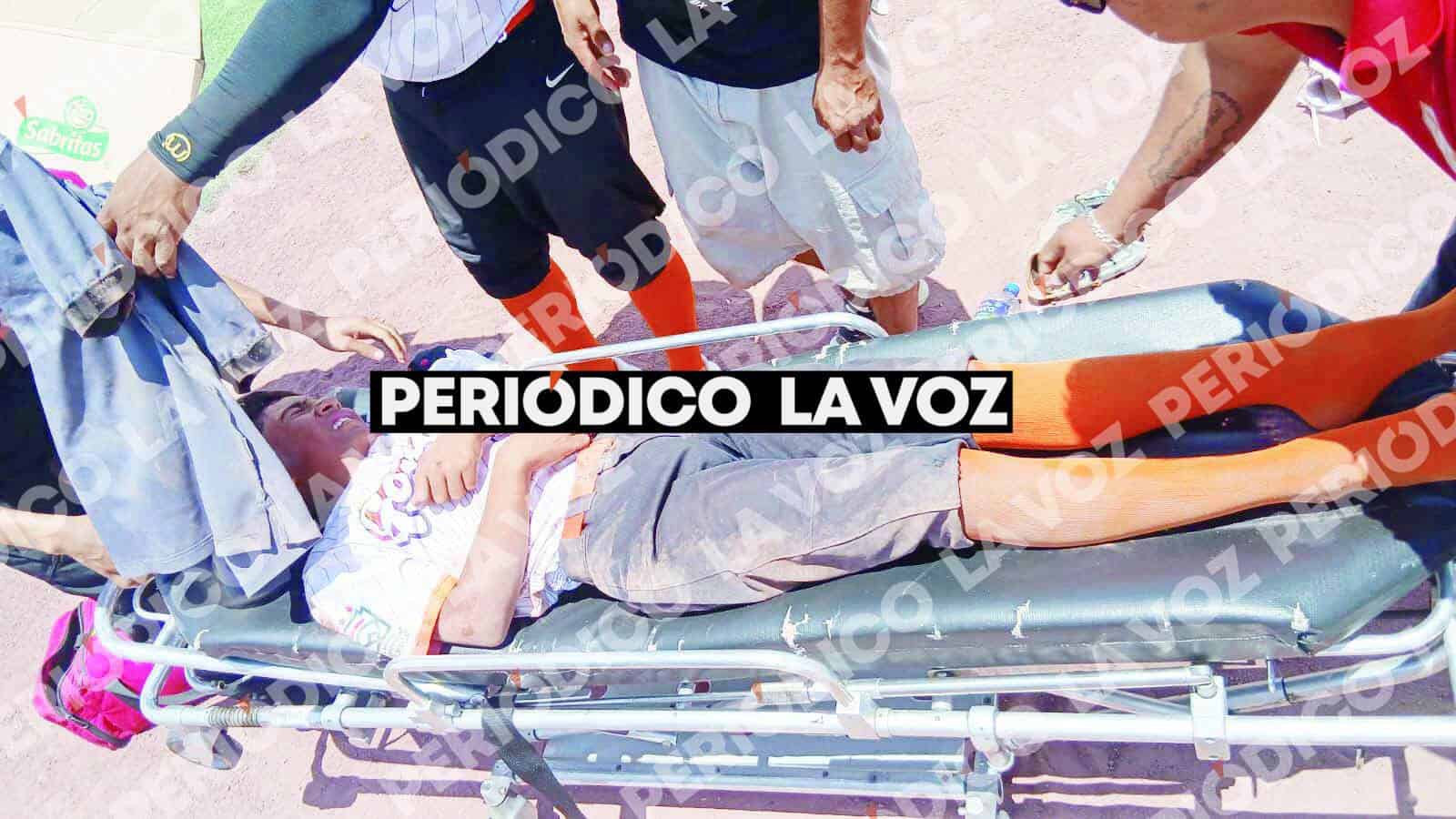 Jugador de b&eacute;isbol recibe pelotazo en Frontera
