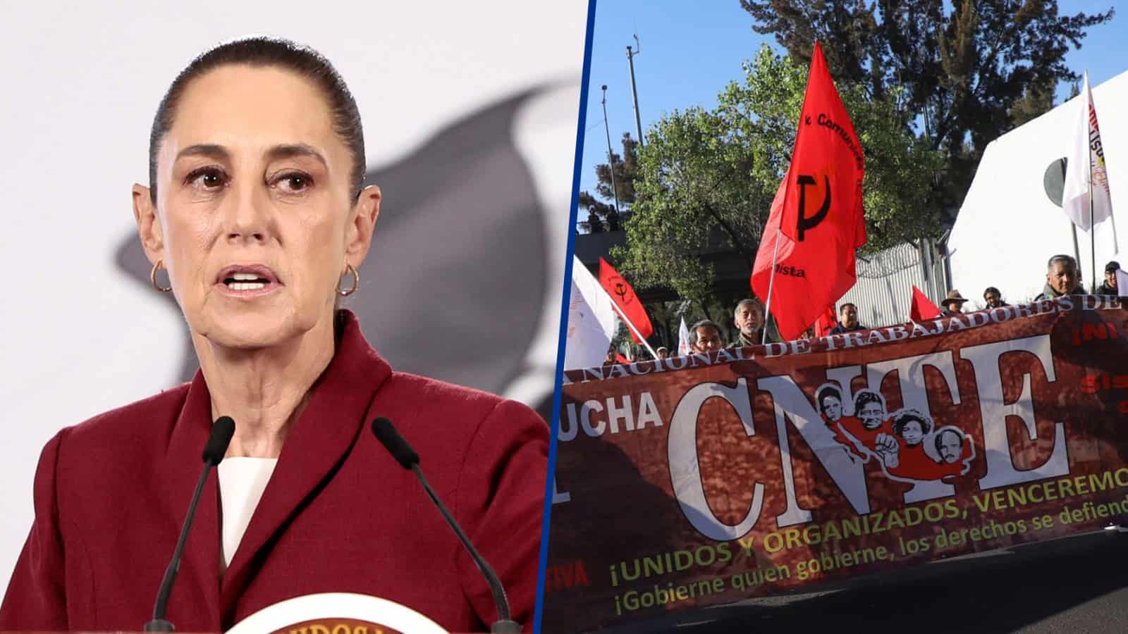 &iquest;El Mundial importa m&aacute;s que las escuelas? Sheinbaum negocia contrarreloj con la CNTE para evitar un caos nacional