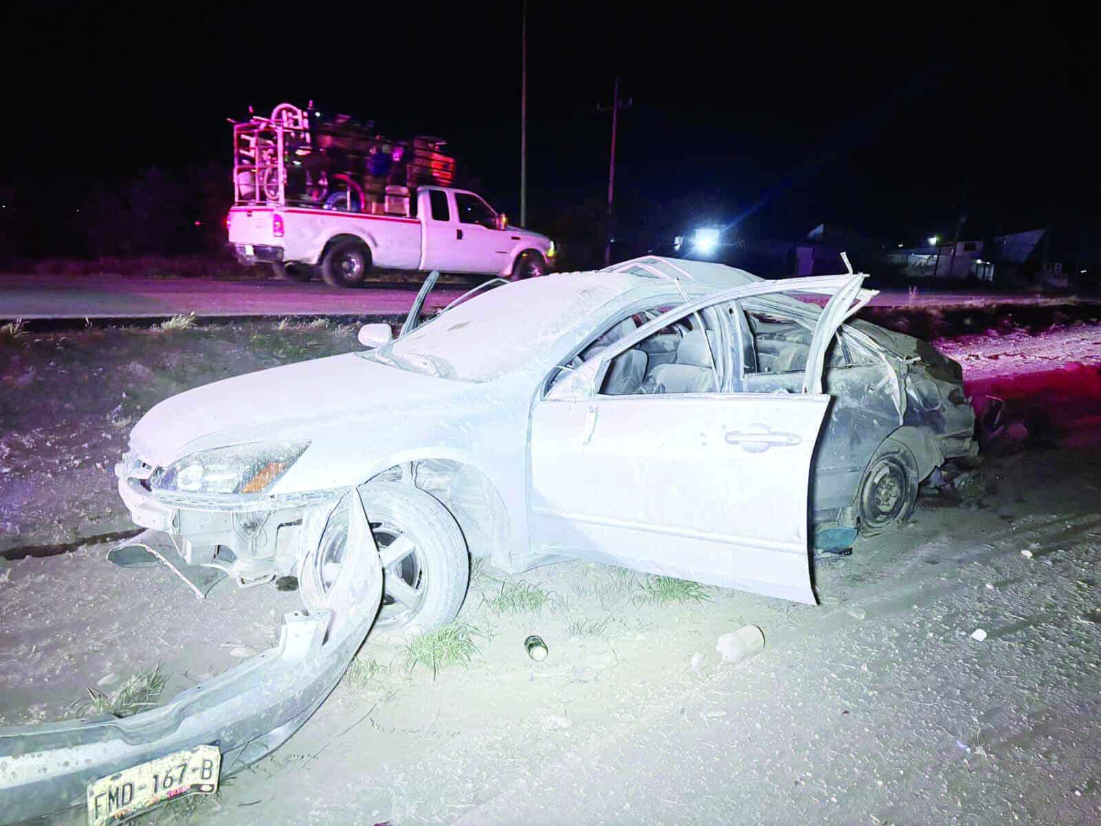 &iexcl;Dormita  al volante y volc&oacute;!