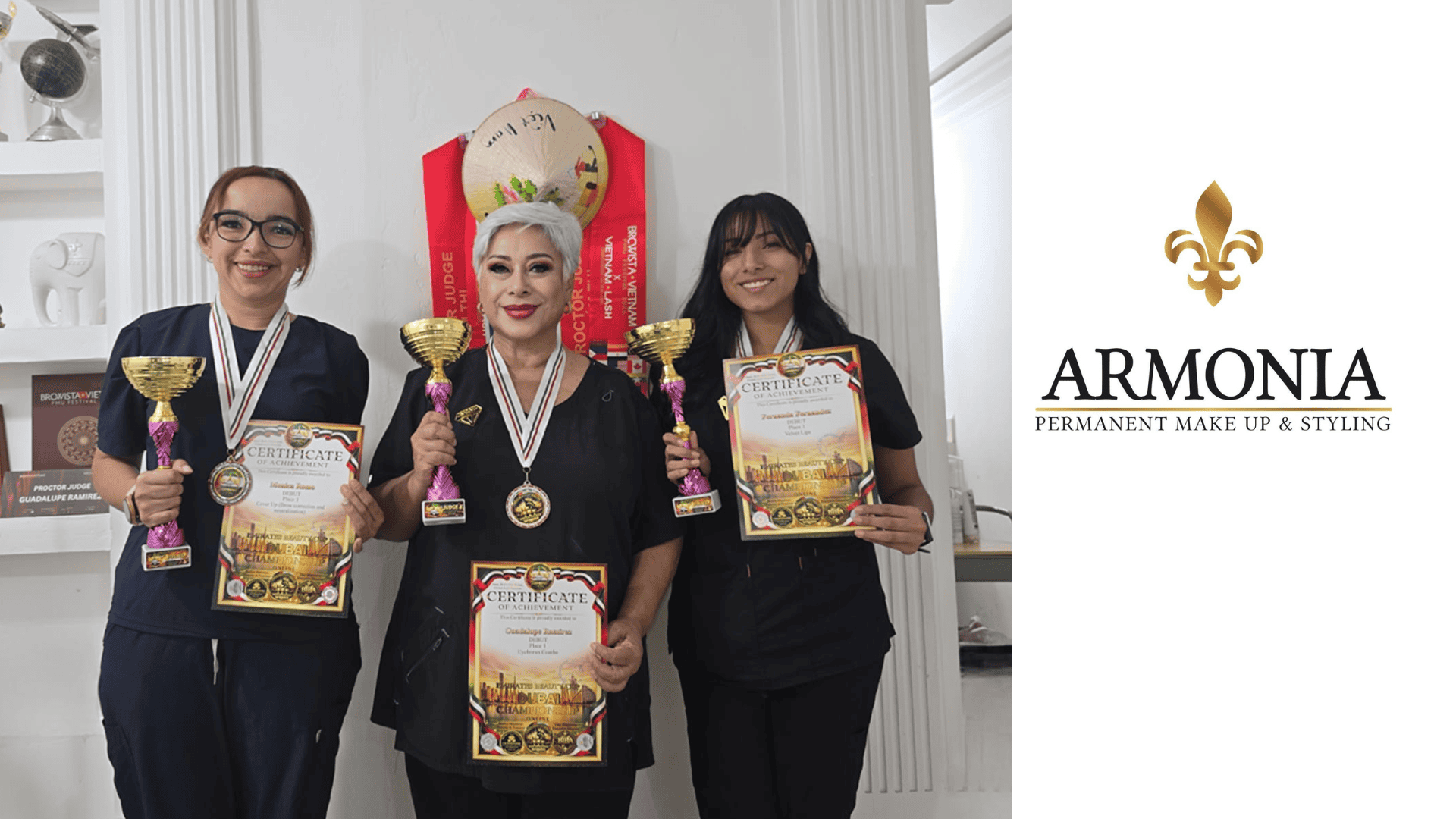 Armonia Monclova conquista tres primeros  lugares en competencia internacional de belleza