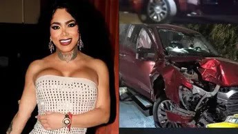 Paolita Su&aacute;rez sufre accidente automovil&iacute;stico en Le&oacute;n, Guanajuato