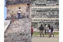 Chichén Itzá: Turistas escalan pirámide prohibida y enfrentan consecuencias