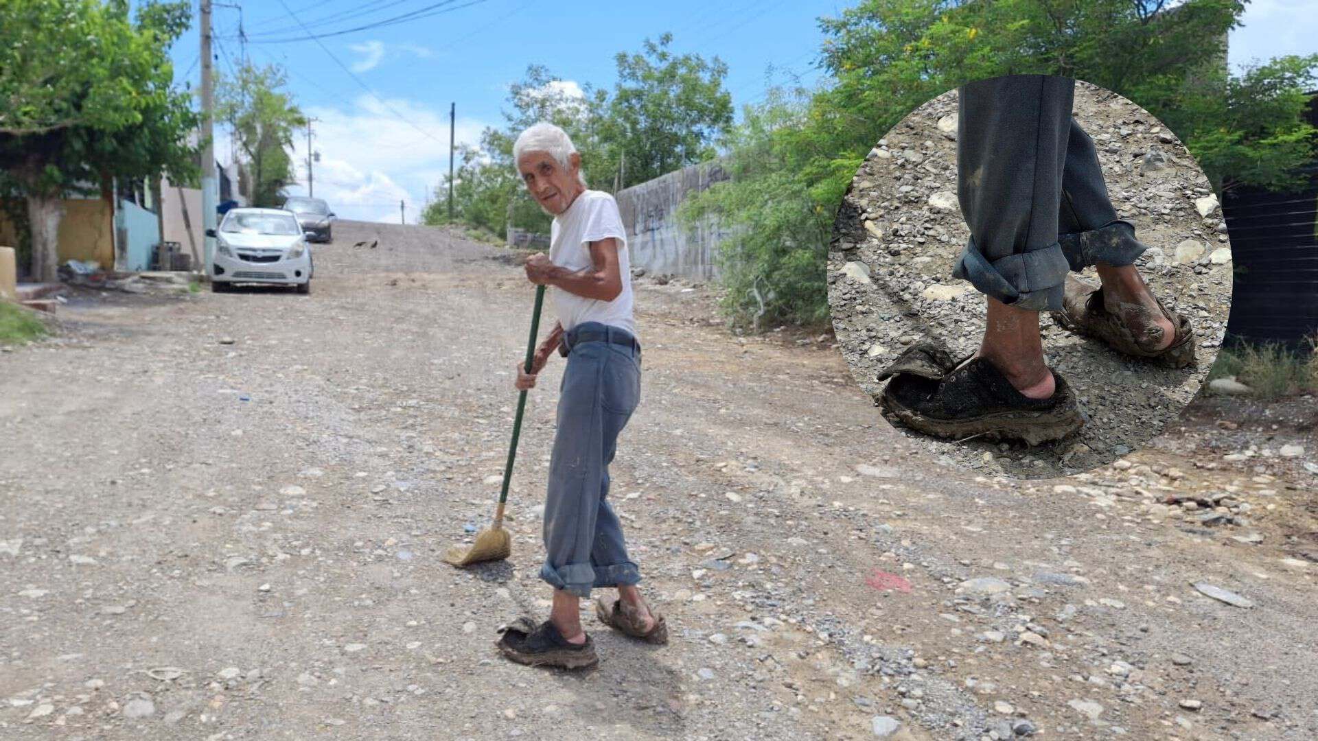 Solo frente al desastre: don Jos&eacute;, a sus 80 a&ntilde;os, lucha por levantar su hogar tras lluvia
