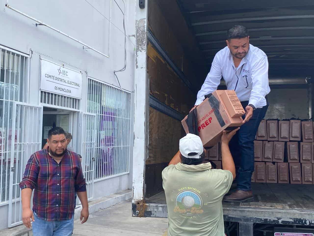 Monclova recibe paquetes electorales para las elecciones del 7 de junio