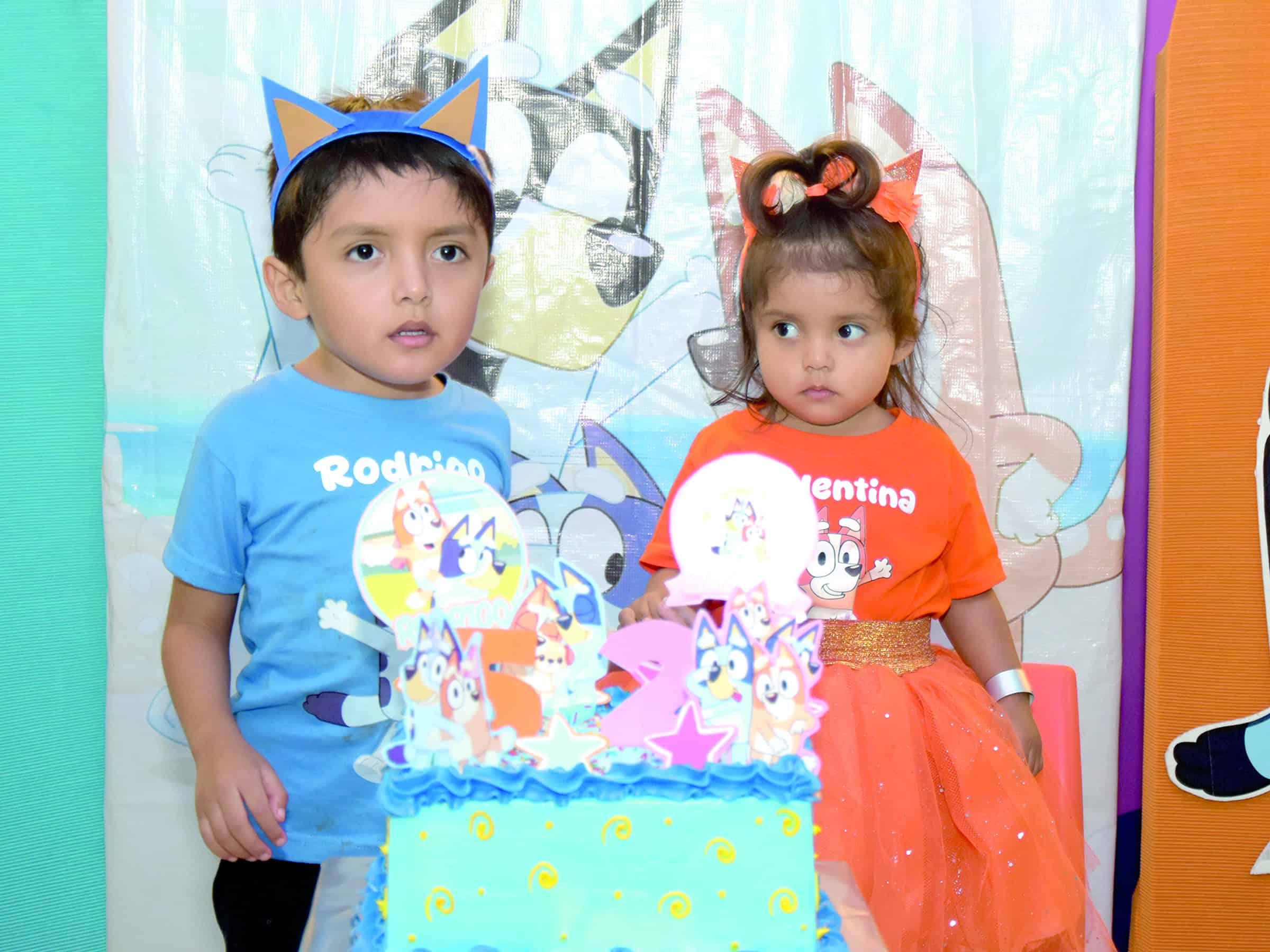 Fiesta tem&aacute;tica de Bluey para Valentina y Rodrigo Saghun