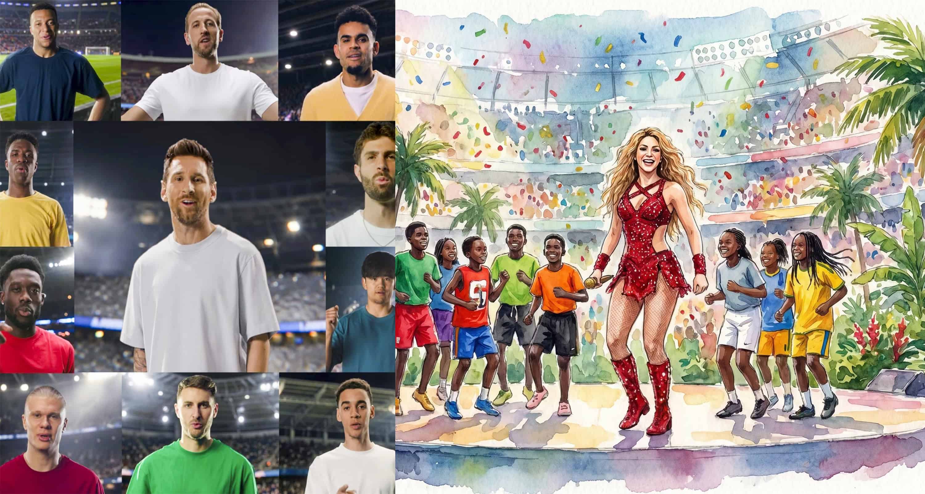 Shakira re&uacute;ne a Messi, Mbapp&eacute; y Santiago Gim&eacute;nez en videoclip Dai Dai para Mundial 2026
