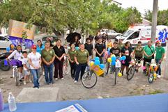 Celebran Día del Estudiante con alegre Bicicletón en Nava