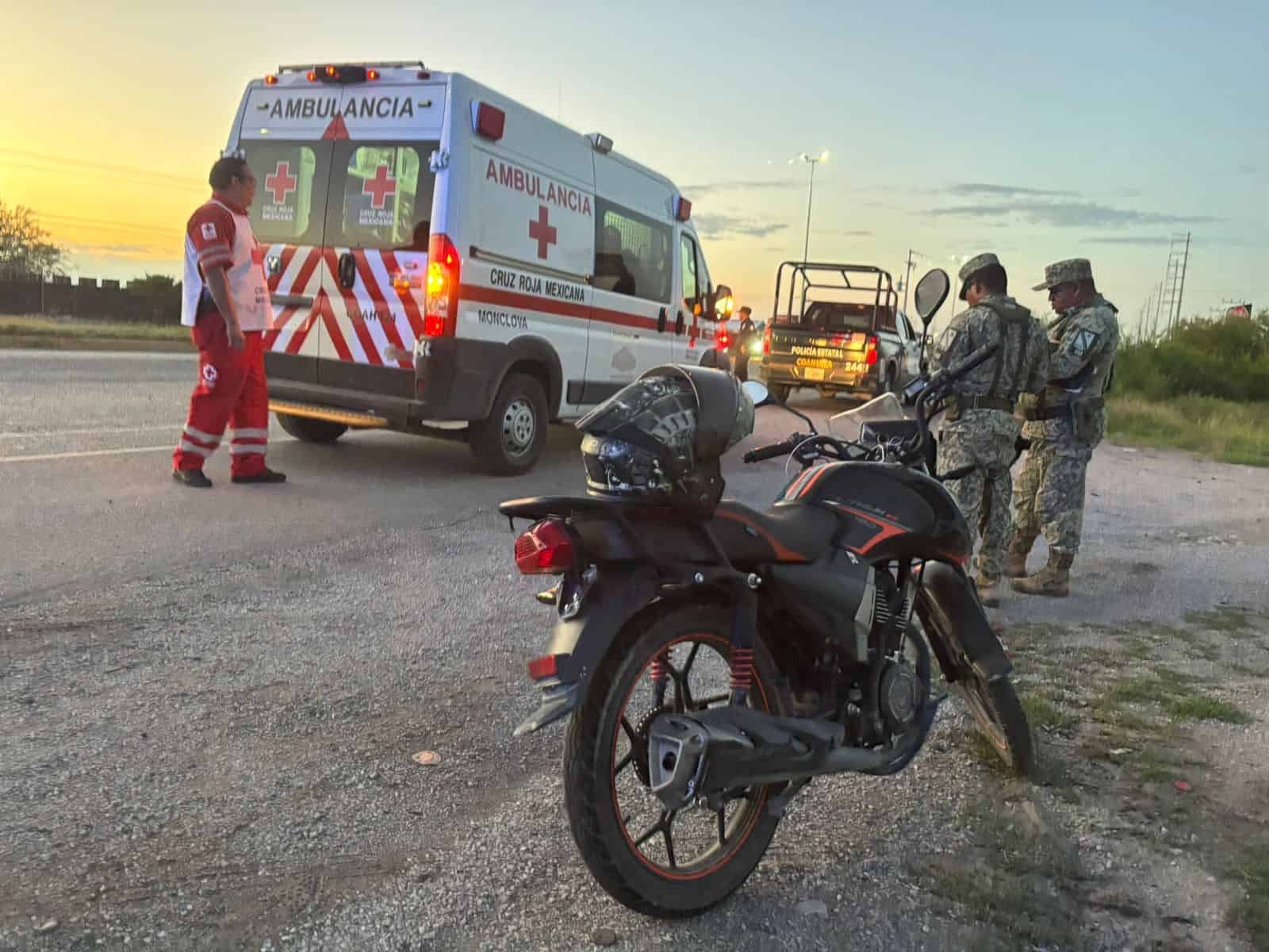 Conductor irresponsable huye tras impactar a motociclista en Frontera
