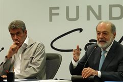 Carlos Slim se reúne con Hugo Aguilar en la Suprema Corte