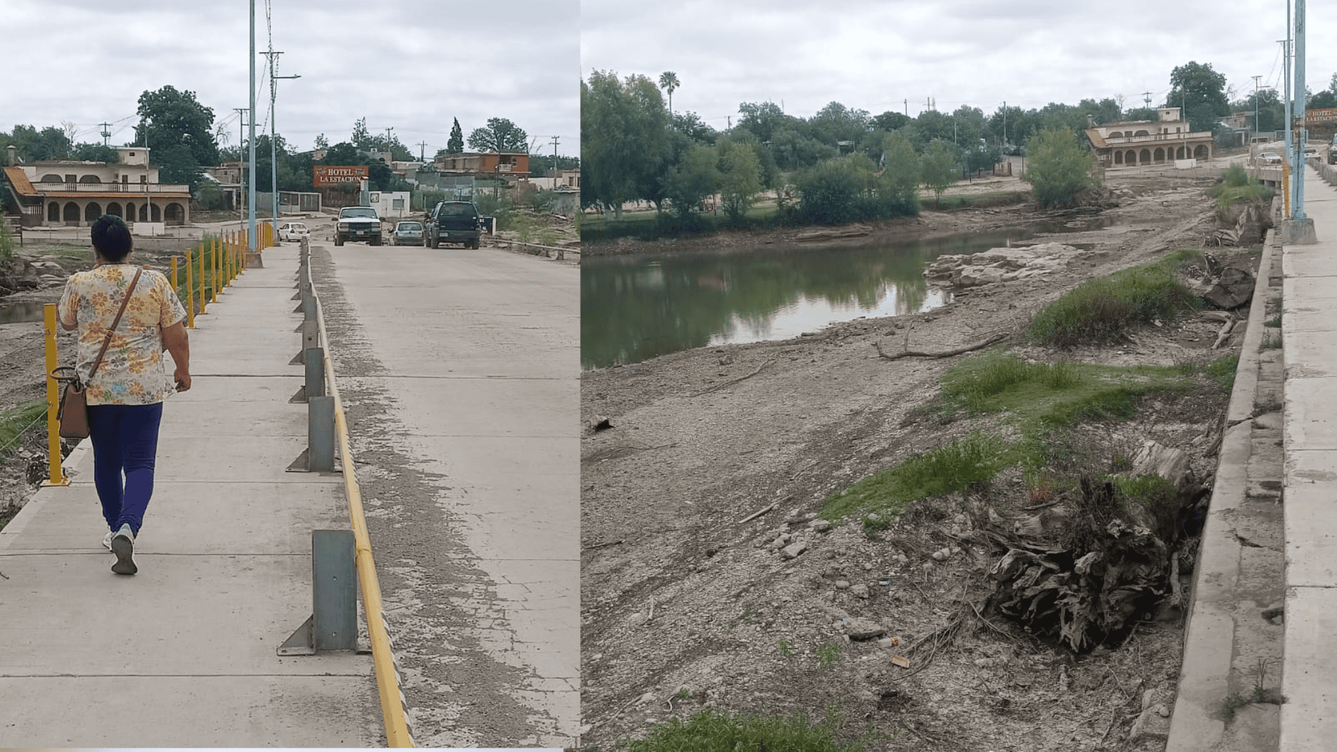 Roban al menos quince postes de contenci&oacute;n en puente del vado del r&iacute;o sabinas