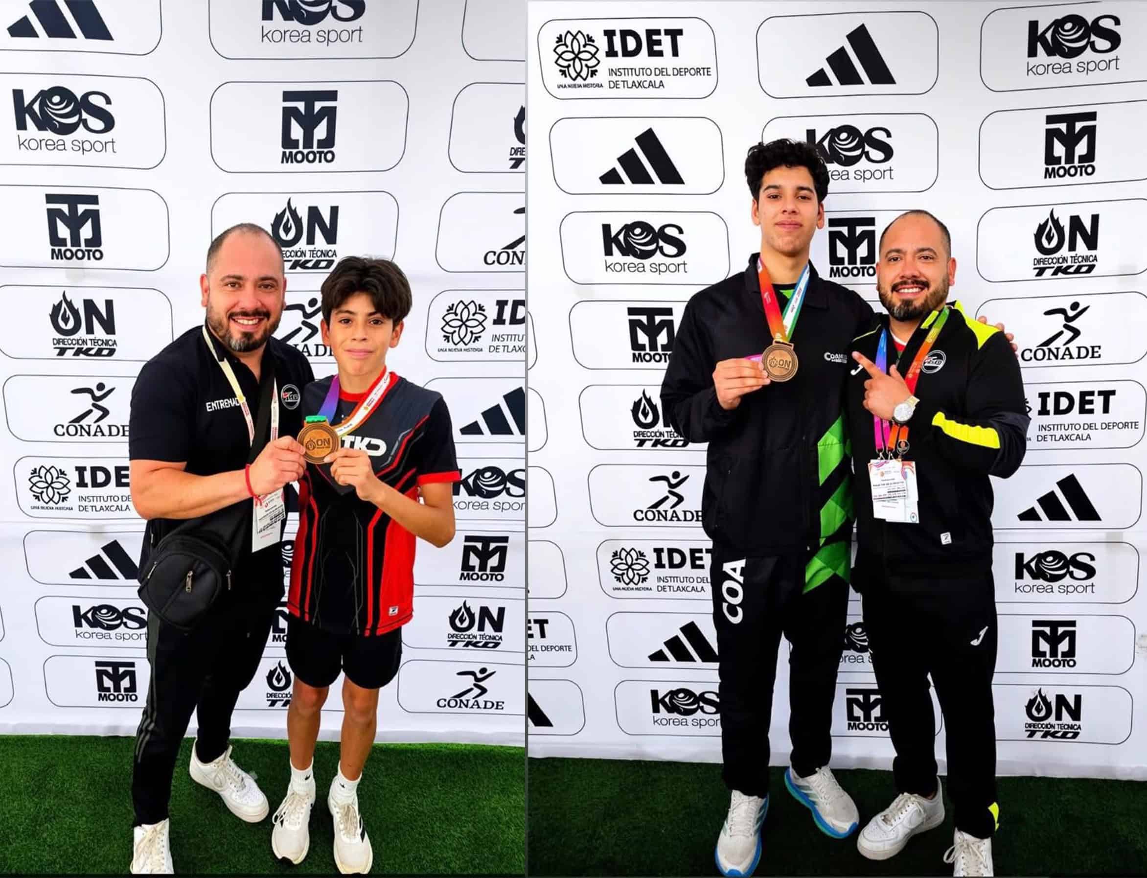 Taekwondo&iacute;nes acu&ntilde;enses conquistan medallas de bronce en la Olimpiada Nacional 2026