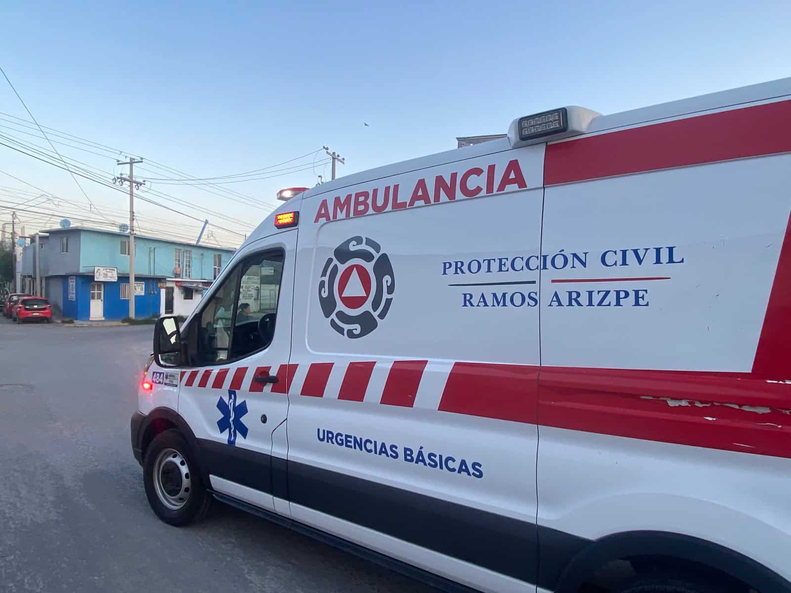Ciclista resulta gravemente lesionado tras ca&iacute;da en Ramos Arizpe