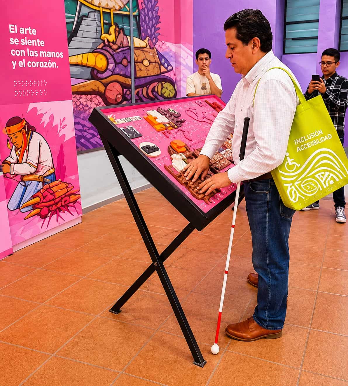 Convocatoria en Sabinas: Teje cuadros para el D&iacute;a Internacional de la Sordoceguera