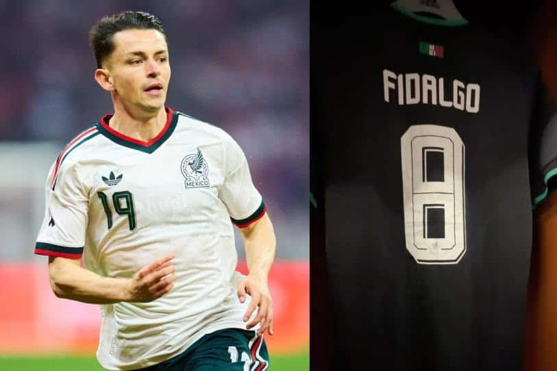 &Aacute;lvaro Fidalgo portar&aacute; el n&uacute;mero 8 en la selecci&oacute;n mexicana ante Australia