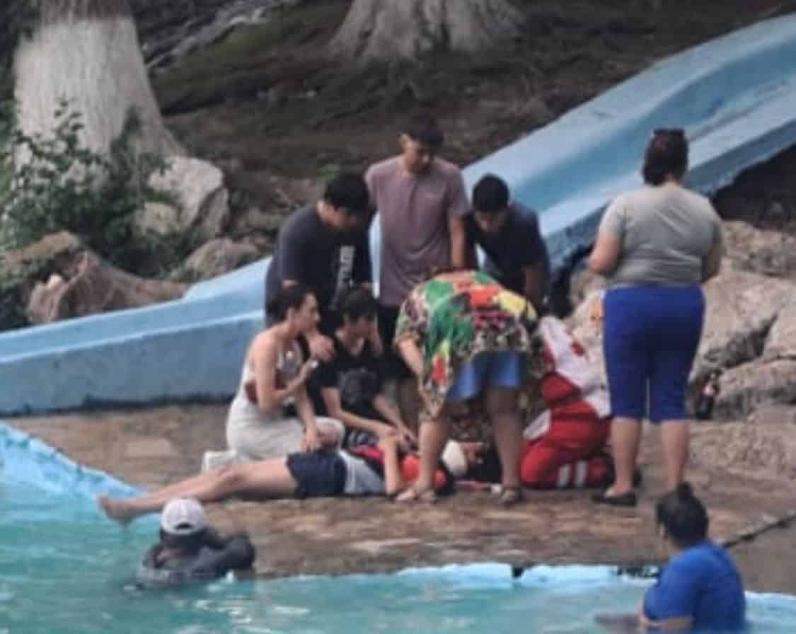 Adolescente sufre accidente en parque La Cascada: Melchor M&uacute;zquiz