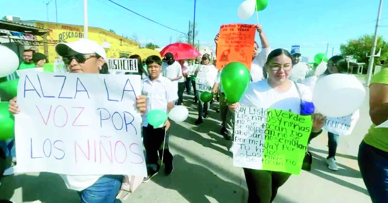 Brianda Arista encabeza marcha pac&iacute;fica en Sabinas por justicia