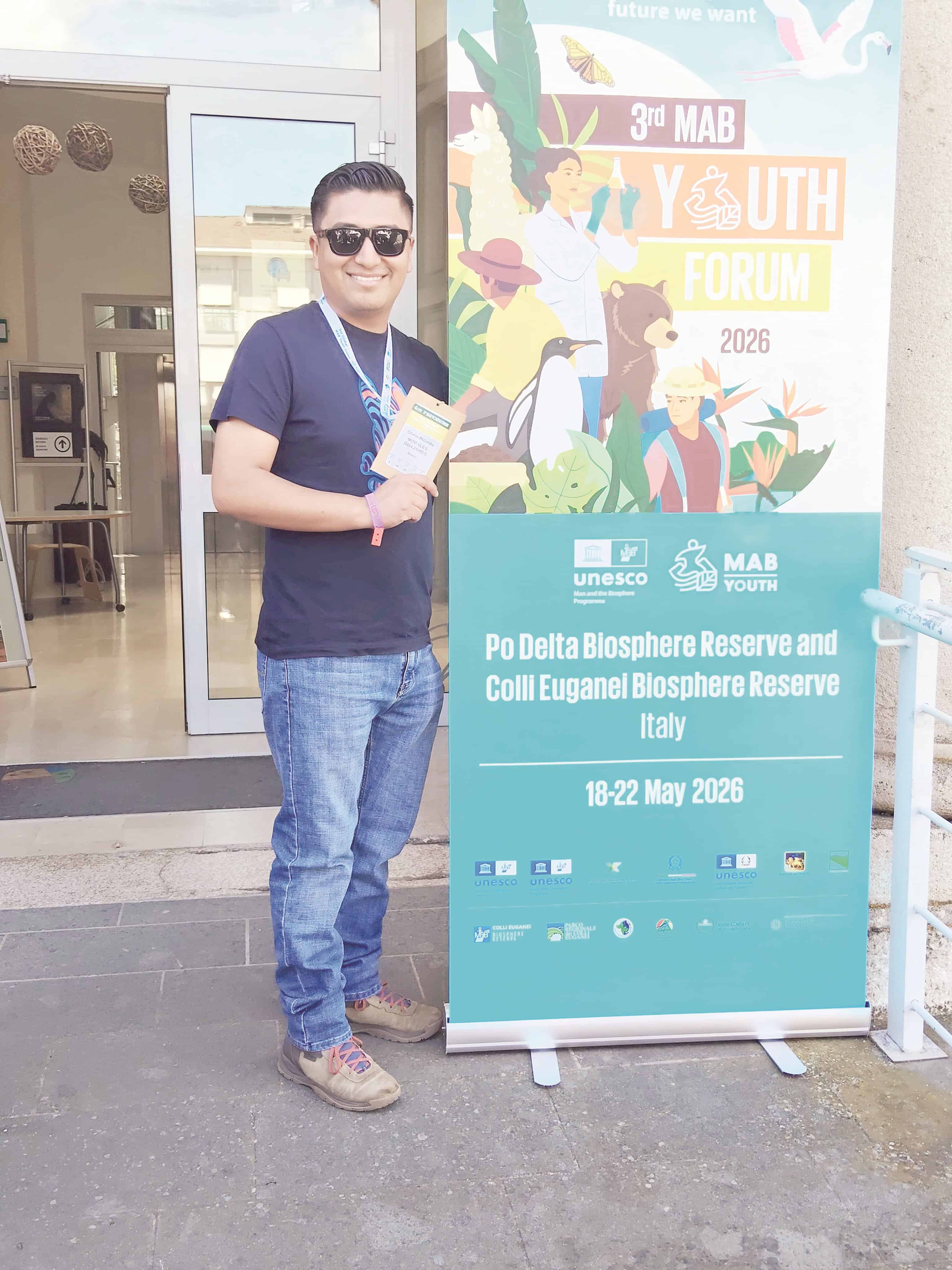 Erwin Morales representa a Cuatro Ci&eacute;negas en foro internacional sobre conservaci&oacute;n