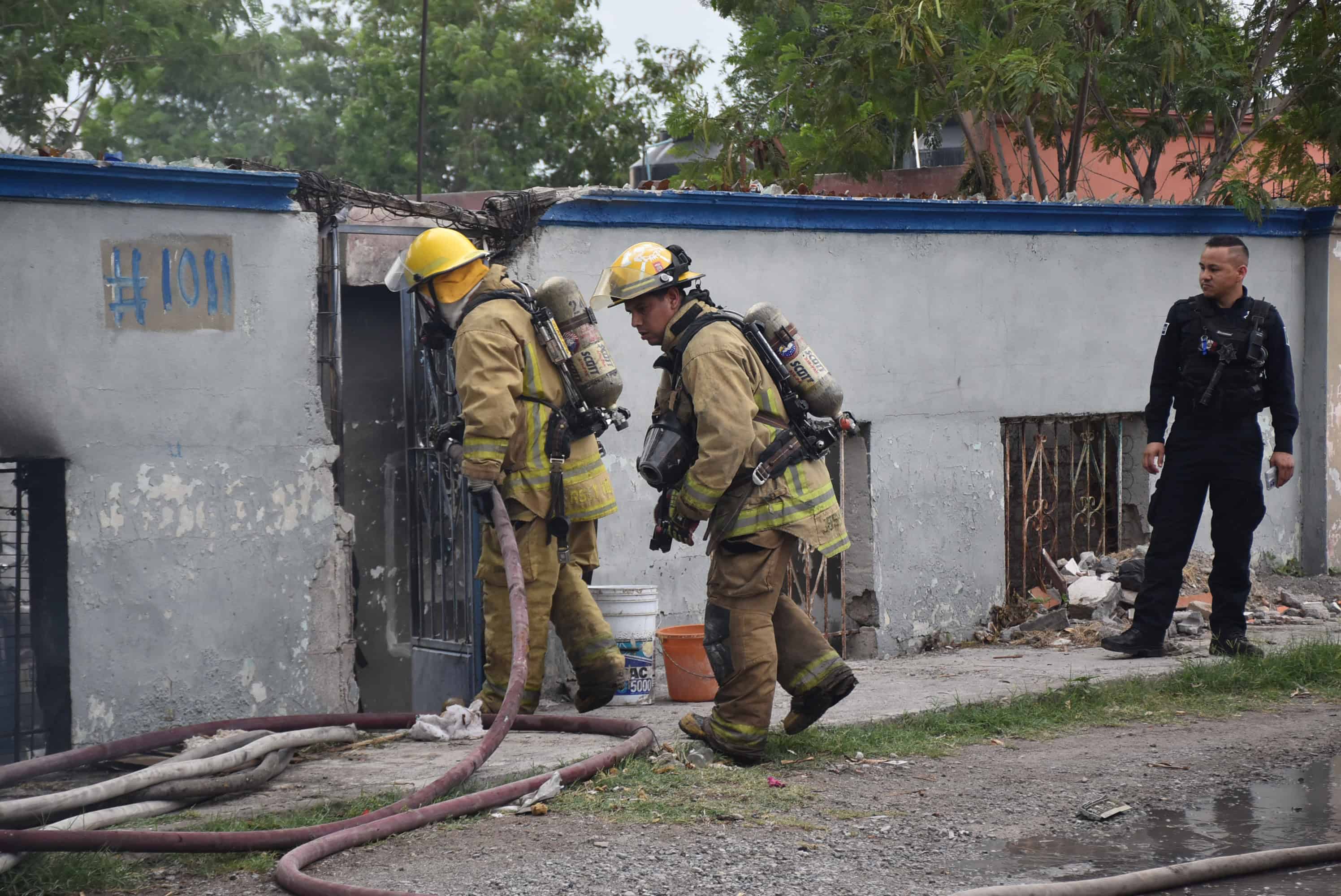 Arde casa en la Carranza