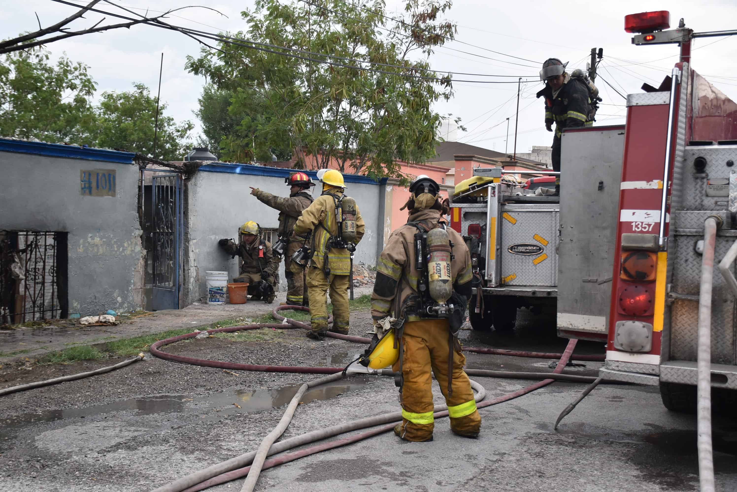 Arde casa en la Carranza