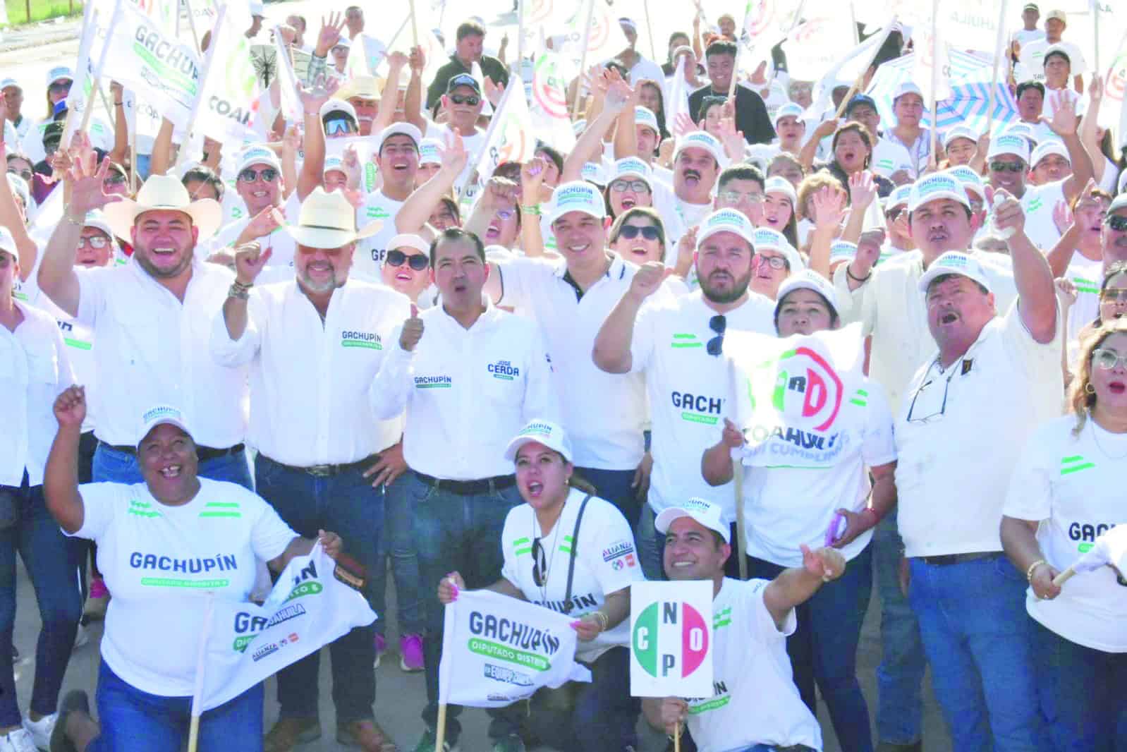 Gachup&iacute;n cierra campa&ntilde;a en Nadadores: apoyo ciudadano por un Coahuila seguro