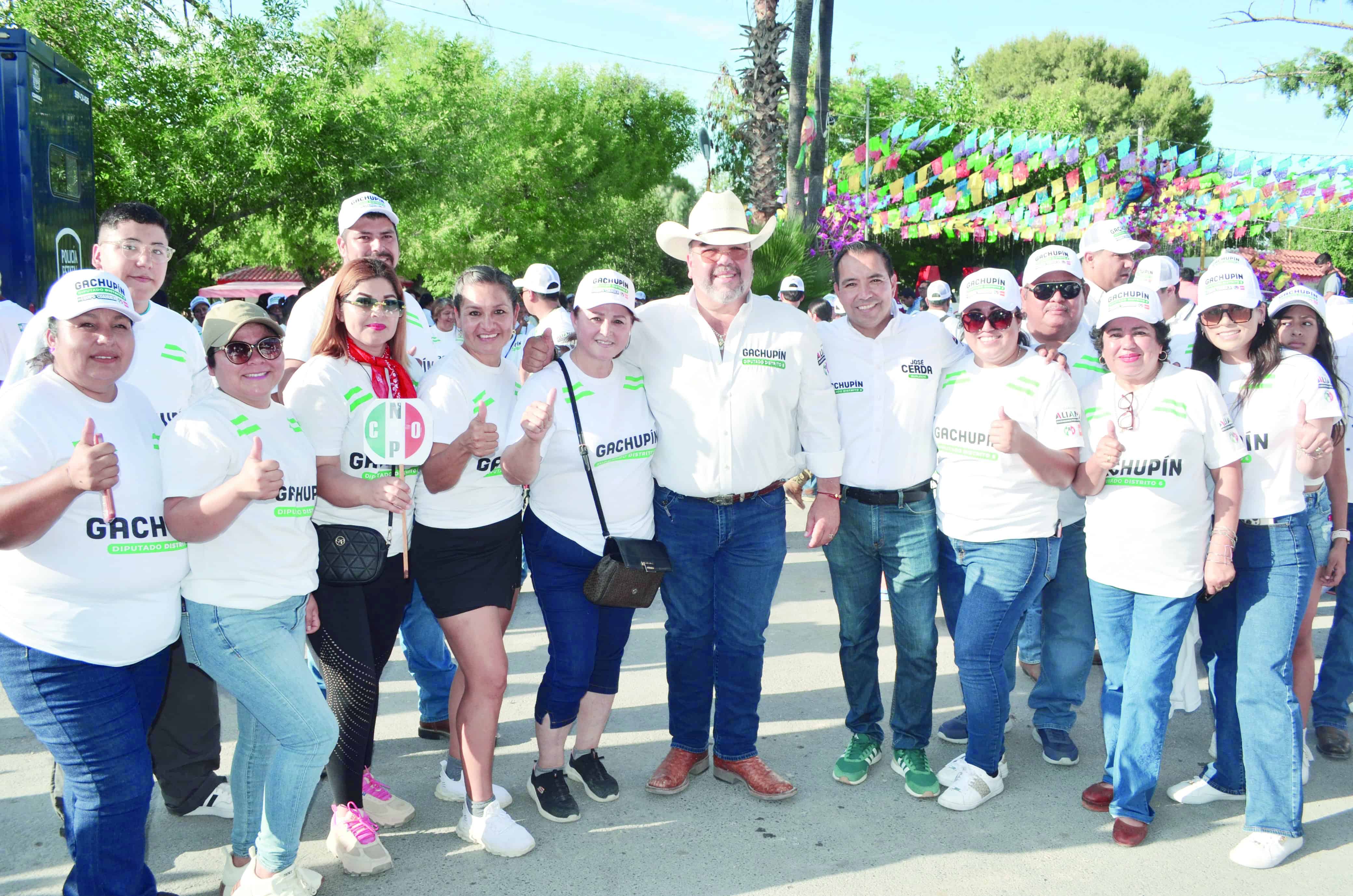 Gachup&iacute;n cierra campa&ntilde;a en Nadadores: apoyo ciudadano por un Coahuila seguro