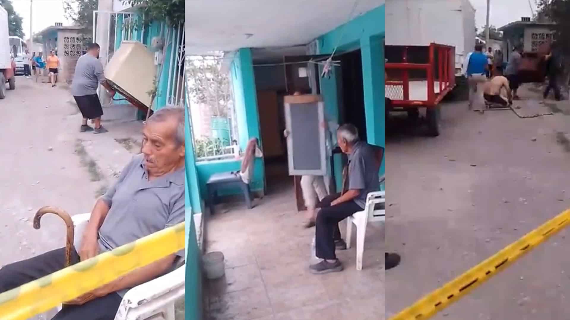 Indignaci&oacute;n en Nueva Rosita por desalojo de adulto mayor en la Colonia Rovirosa